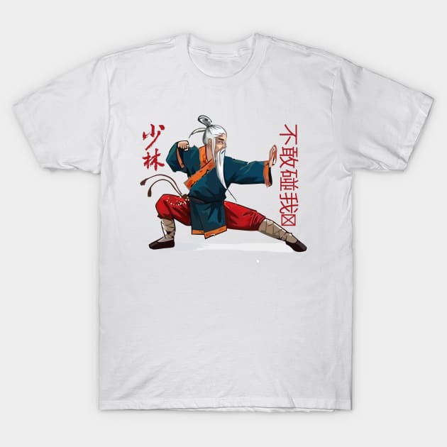 Shaolin Kung Fu - Graphic Design Fashion - T-Shirt | TeePublic